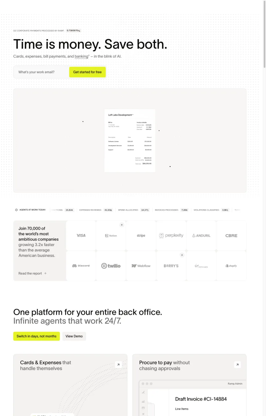 ramp.com: example prospect website